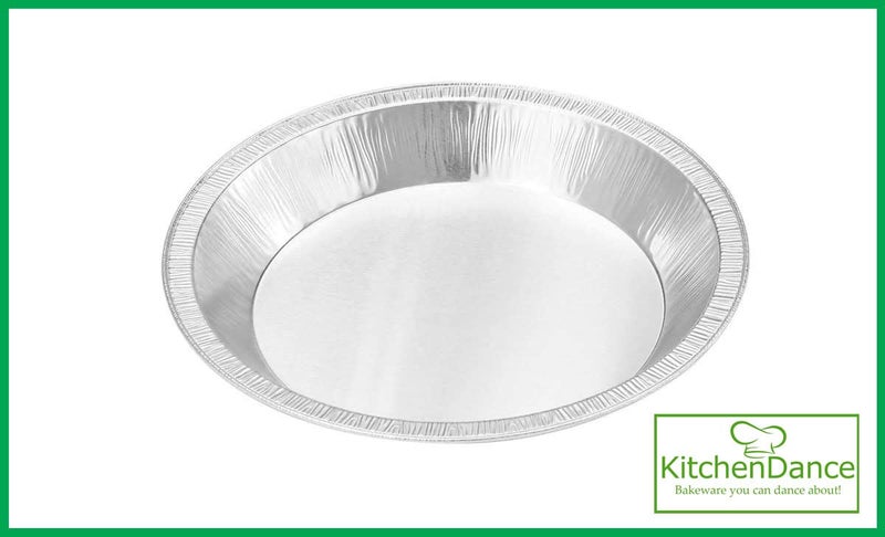 KitchenDance.com KitchenDance Disposable Aluminum Foil Pans - 9 Inches Round Oven Safe Aluminum Foil Baking Pan, Heavy Duty Aluminum Foil Pans Perfect for Baking, Cooking, and Preparing Food, #922, Pack of 10 - Image 3